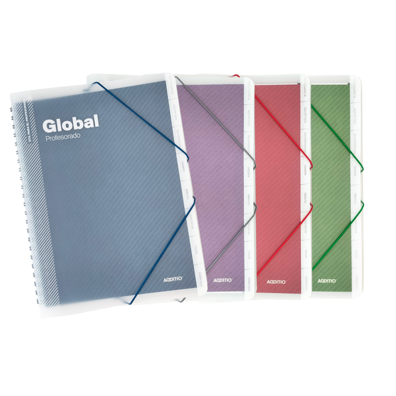 Carpeta global additio a4 con evalucion continua programacion tutoria y reuniones
