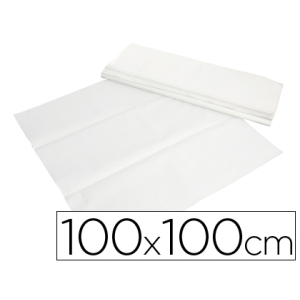Mantel de papel blanco en...