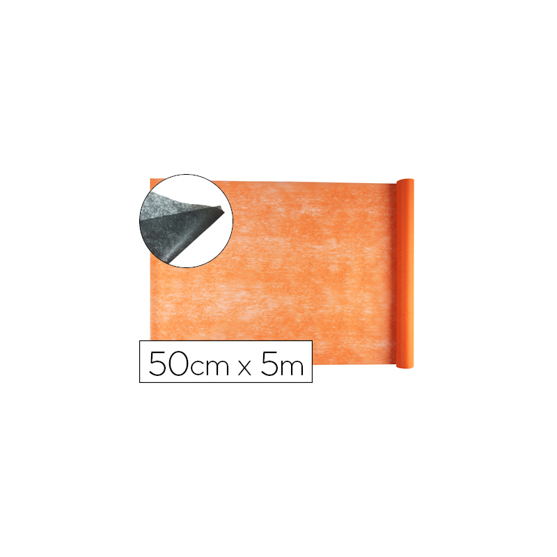Tejido sin tejer liderpapel terileno 25 g/m2 rollo de 5 mt naranja