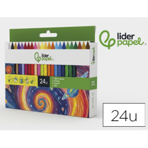 Lapices cera liderpapel...