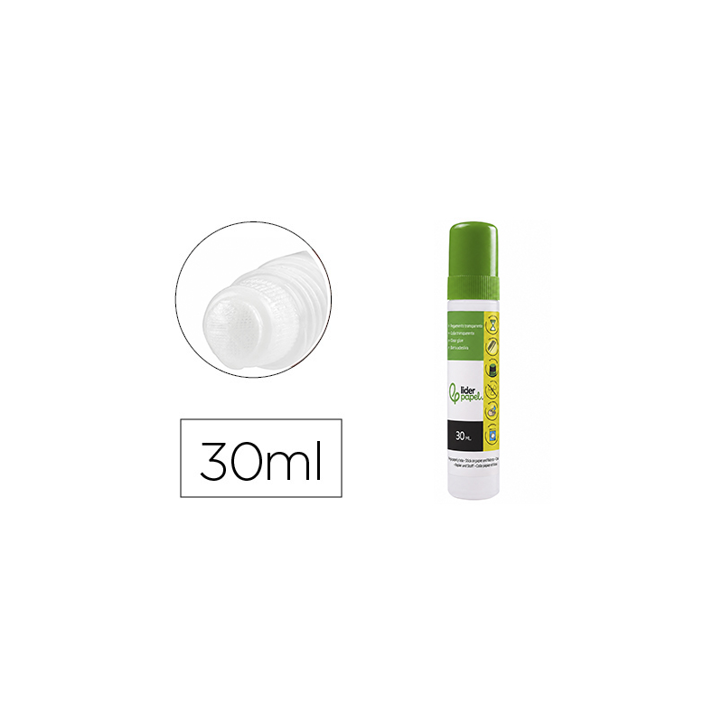 Pegamento liderpapel transparente para papel 30 ml