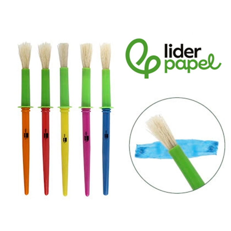 Pinceles escolares liderpapel mediano