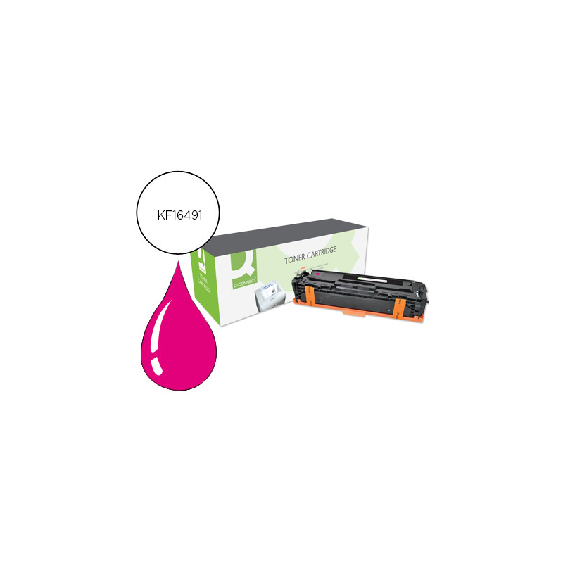 Toner q-connect compatible hp cf213a color laserjet m251n / 251nw / 276n / 276nw magenta 1.800 pag