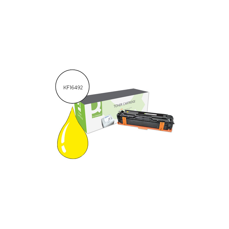 Toner q-connect compatible hp cf212a color laserjet m251n / 251nw / 276n / 276nw amarillo 1.800 pag