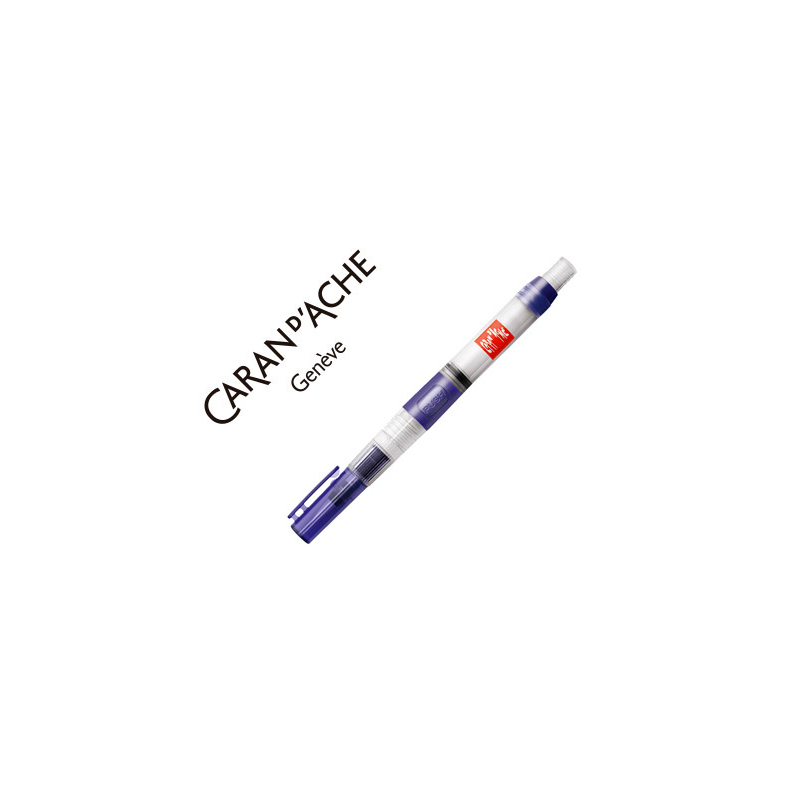 Pincel caran d'ache con deposito de agua regulable cuerpo enroscable y capuchon con clip