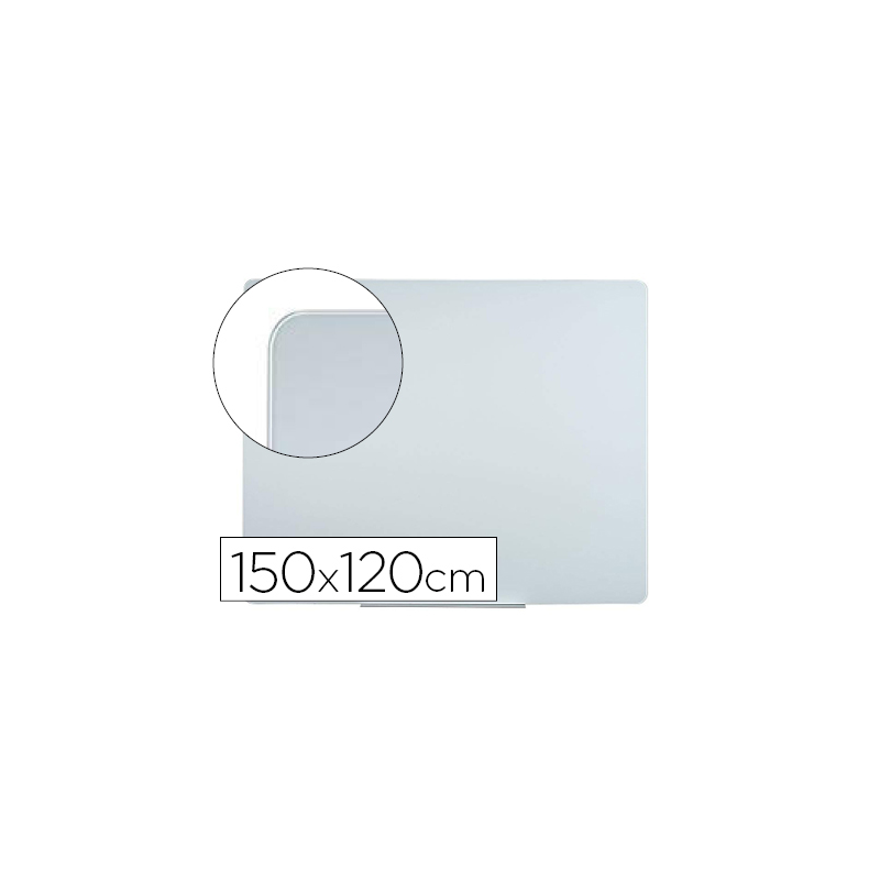 Pizarra blanca bi-office cristal magnetica 150x120 cm