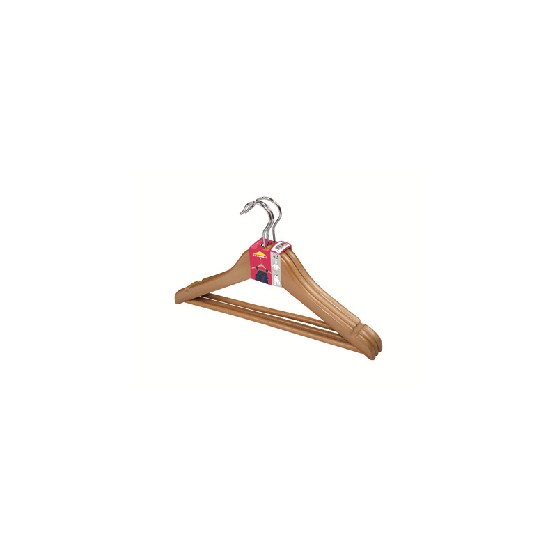 Percha de madera infantil pack de 3 unidades