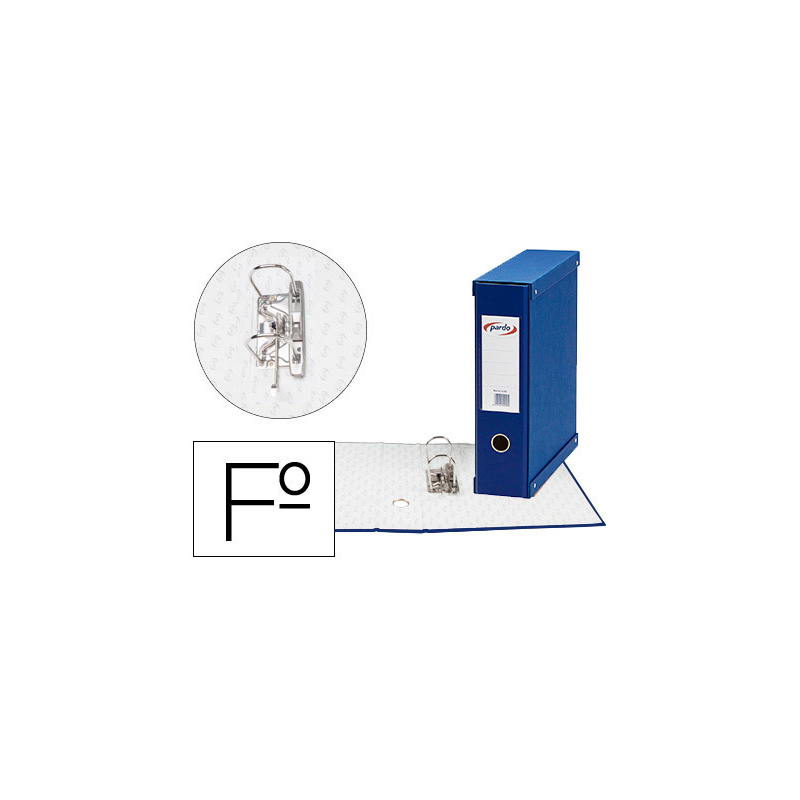 Modulo pardo 1 archivador de palanca folio 2 anillas 70 mm azul 350x100x290 mm