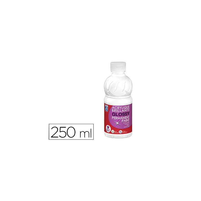 Pintura acrilica l&b brillo blanco bote de 250 ml