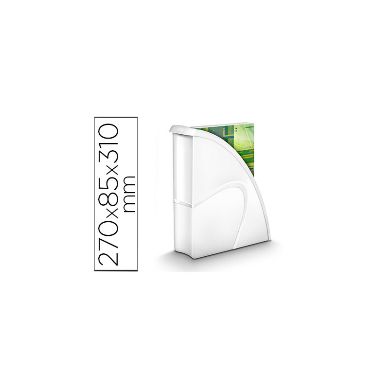 Revistero cep plastico uso vertical / horizontal blanco 85x270x310 mm