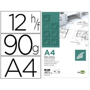 Papel vegetal liderpapel a4...