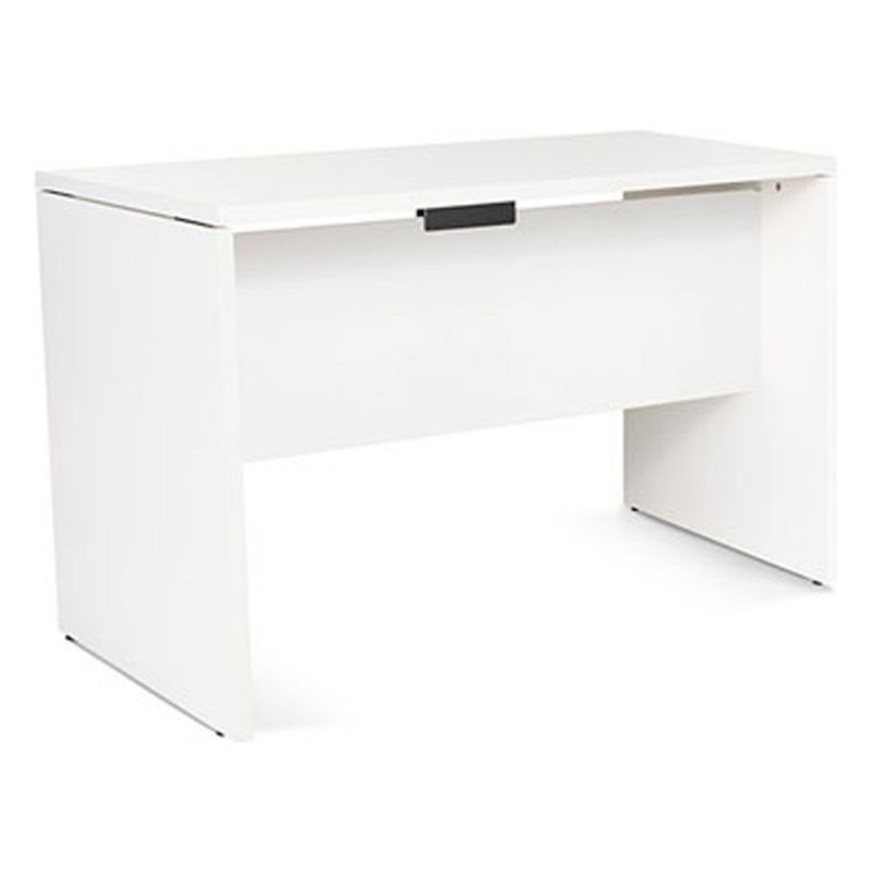 Mesa oficina rocada serie work 120x60 cm acabado aw04 blanco/blanco