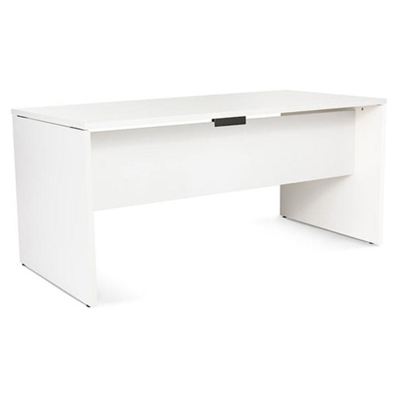 Mesa oficina rocada serie work 160x80 cm acabado aw04 blanco/blanco