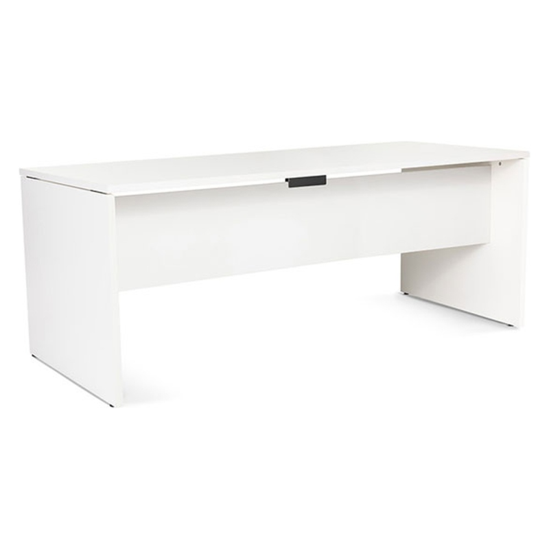 Mesa oficina rocada serie work 180x80 cm acabado aw04 blanco/blanco