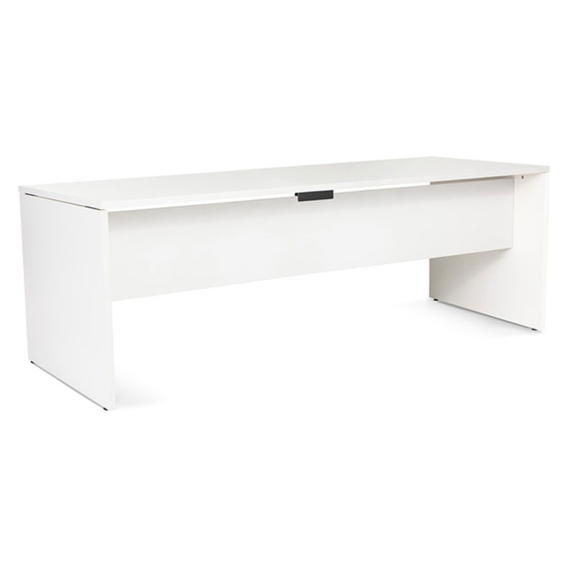Mesa oficina rocada serie work 200x80 cm acabado aw04 blanco/blanco