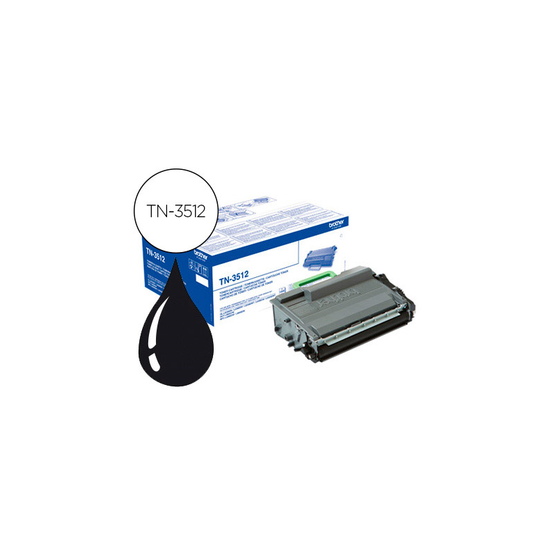 Toner brother tn-3512 dcp-l6600dw / hl-l6300dw / mfc-l6800dw alta capacidad negro 12000 pag