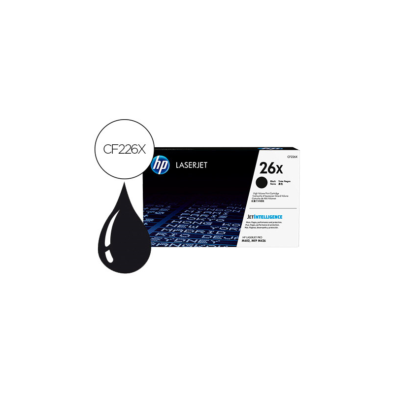 Toner hp 26x laserjet pro m402 / mfp m426 negro 9000 paginas