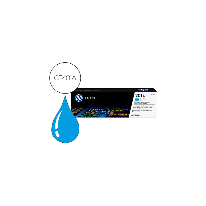 Toner hp color laserjet pro mfp m277 / m274 / m252 cian 1400 paginas