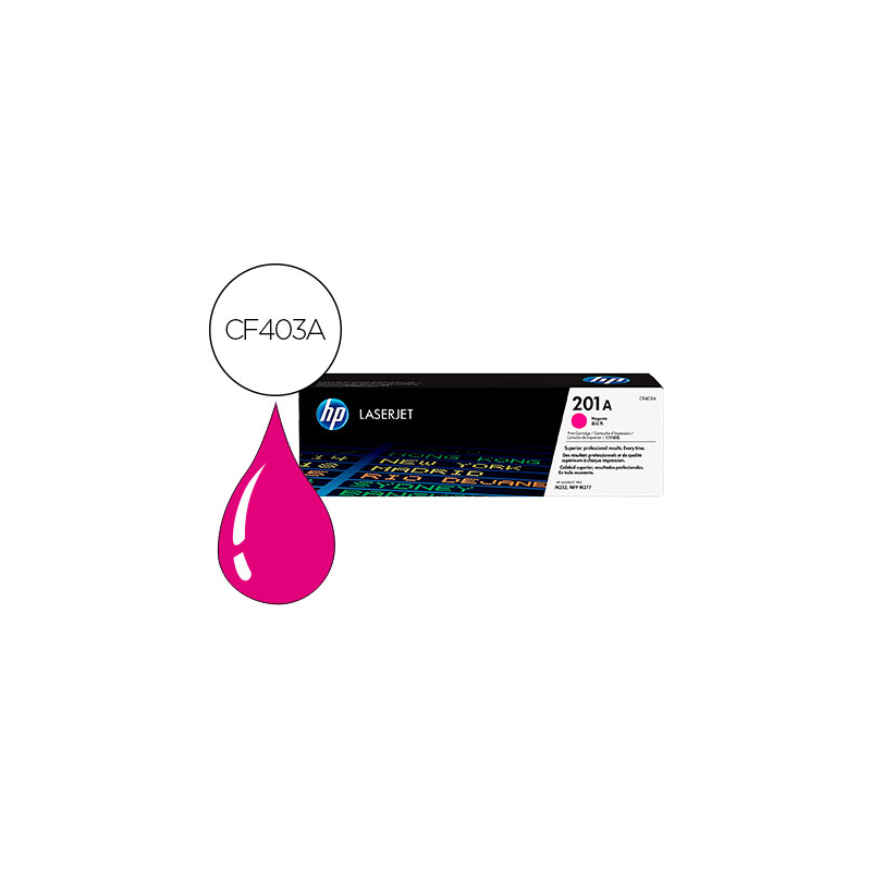 Toner hp color laserjet pro mfp m277 / m274 / m252 magenta 1500 paginas