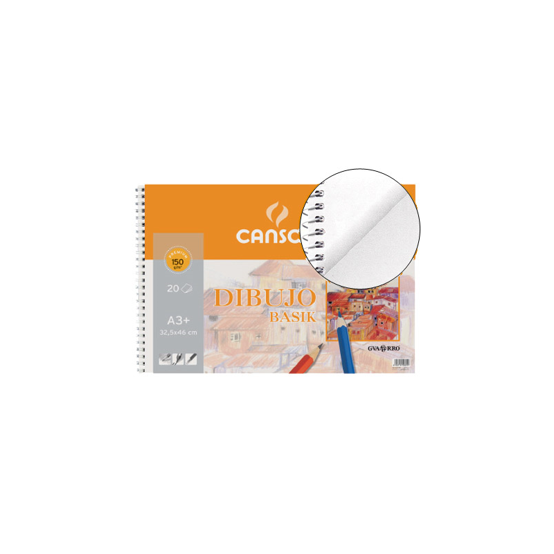 Bloc dibujo basik din a3 32.5x46 cm 20 hojas de 150 gr/m2