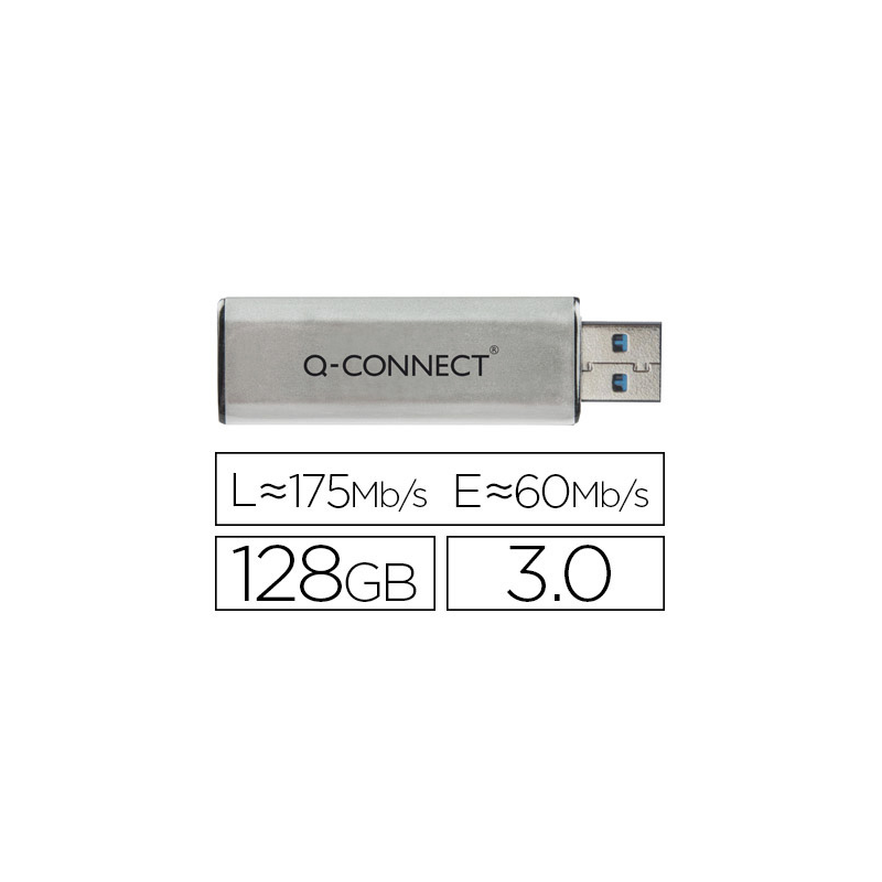 Memoria usb q-connect flash 128 gb 3.0