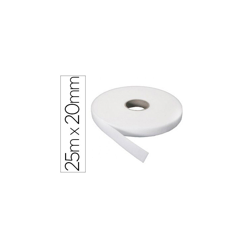 Velcro adhesivo sumo didactic rugosa rollo 25 m x 20 mm