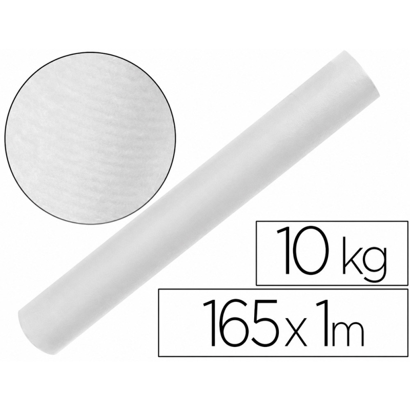Papel kraft verjurado liderpapel blanco ancho 1mt longitud 165 mt gramaje 60 gr peso 10 kg