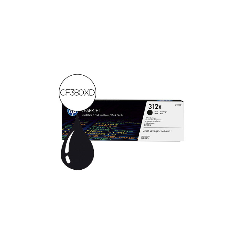 Toner hp 312x laserjet pro 400 mfp m476 negro 4.400 pag