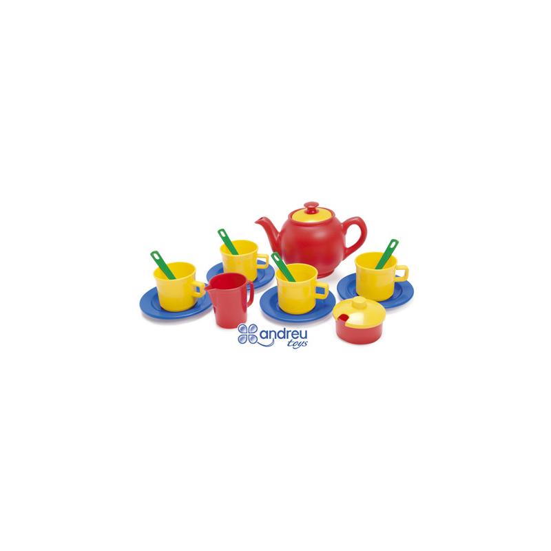 Juego dantoy te 4 servicios 17 piezas 12x18,5x19 cm