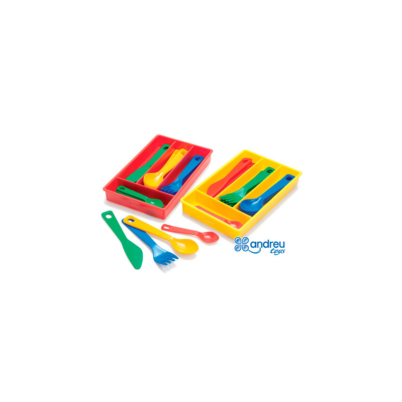 Juego dantory cuberteria 4 servicios 17 piezas 11,5x18,5x2,5 cm