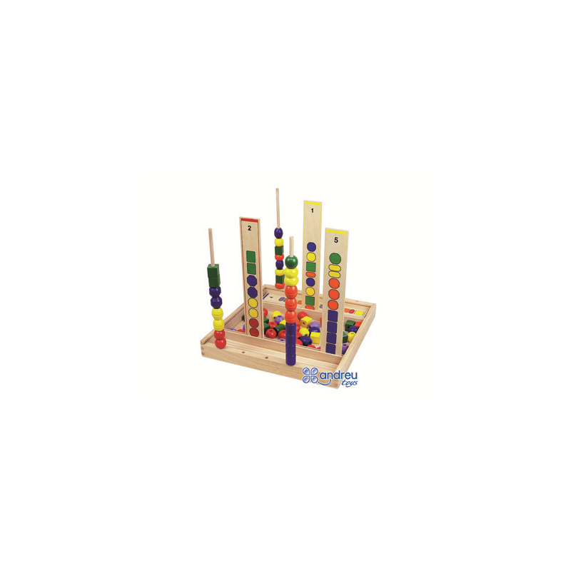 Juego andreutoys manipulacion percepcion visual 92 piezas 34x33x4,5 cm