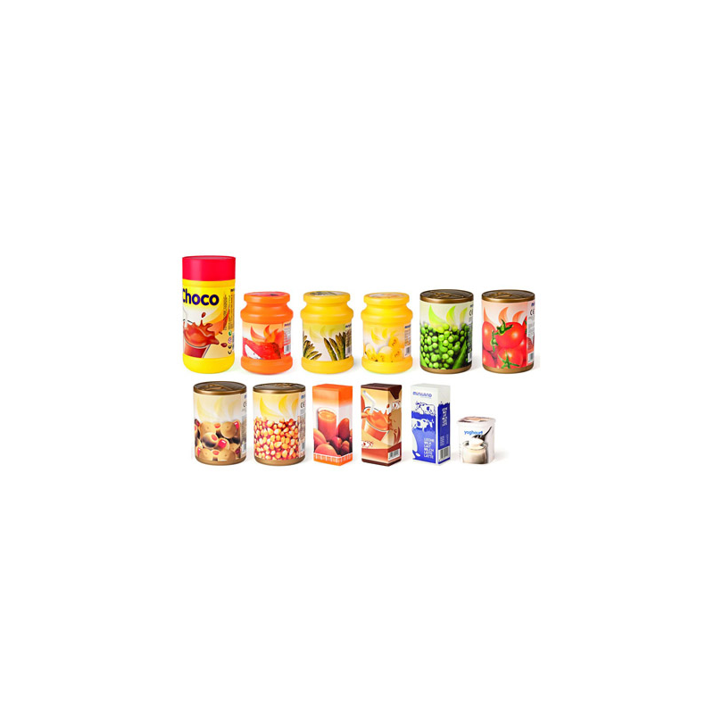 Juego miniland alimentos envasados 12 piezas