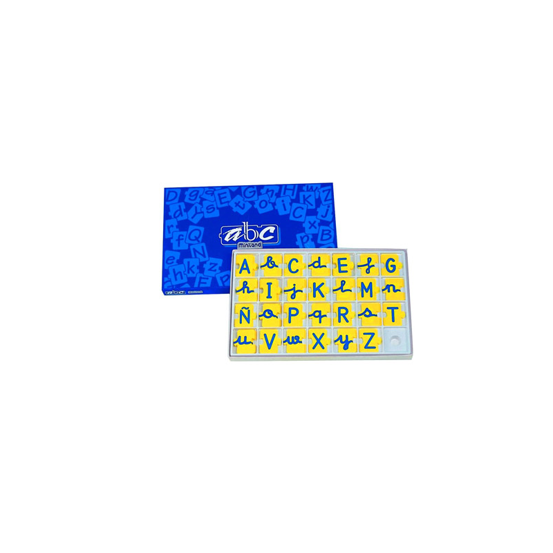 Juego miniland abecedario mayusculas y minusculas 168 piezas