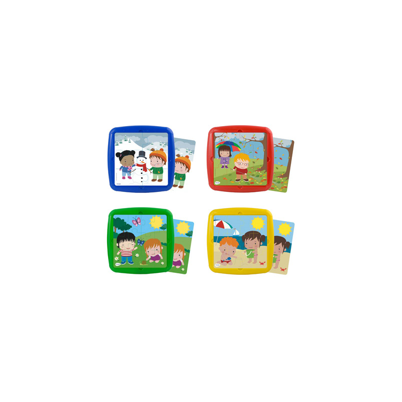 Puzle miniland las estaciones set de 4 unidades 12 piezas