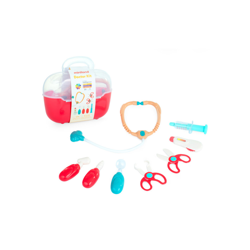 Juego miniland doctor kit 11 piezas