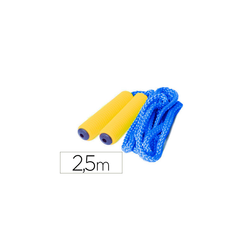 Cuerda individual amaya en polipropileno trenzado en 16 usos con mango foam 2.5 m