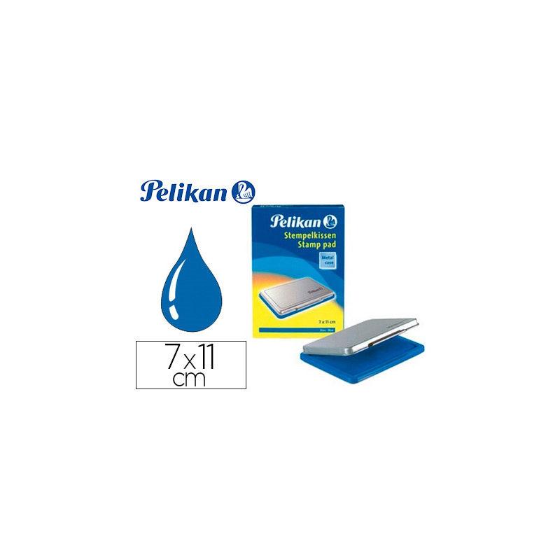 Tampon pelikan nº2 azul 70x110 mm