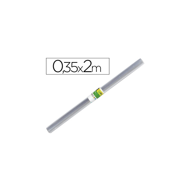 Rollo plastico forralibros 0,35x2 mt liderpapel