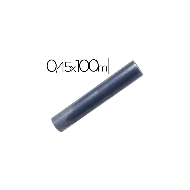 Rollo plastico forralibros 0,45x100 mt 70 mc