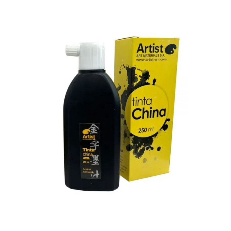 Tinta china artist negra bote 250 ml