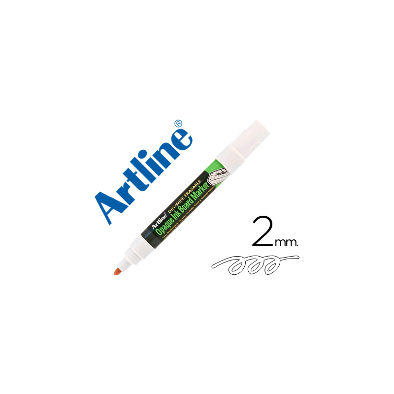 Rotulador artline pizarra epd-4 color blanco opaque ink board punta redonda 2 mm