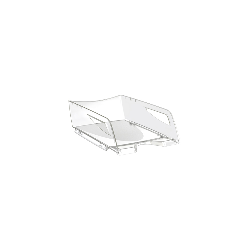 Bandeja sobremesa cep maxi de gran capacidad plastico transparente 386x270x115 mm