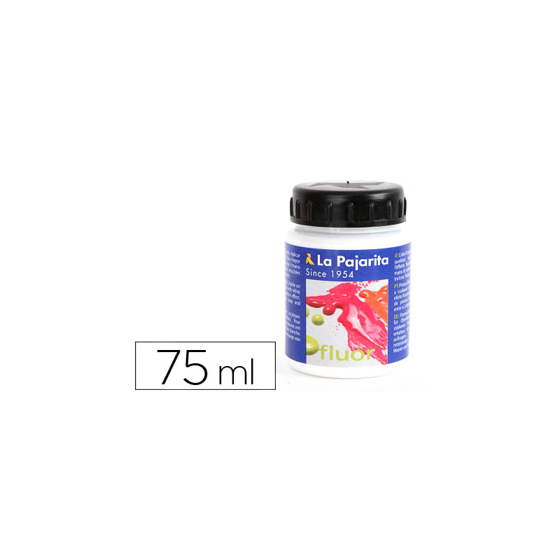 Pintura acrilica la pajarita f-00 blanco fluorescente 75ml