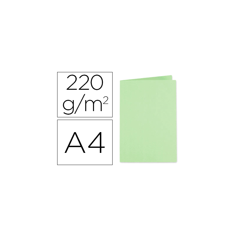 Subcarpeta cartulina exacompta din a4 verde 220 gr