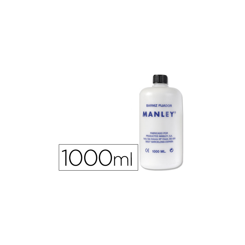 Barniz fijativo manley acabado brillante bote de 1000 ml