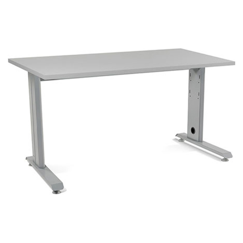 Mesa de oficina rocada metal 2001ac02 gris/gris 140x80 cm