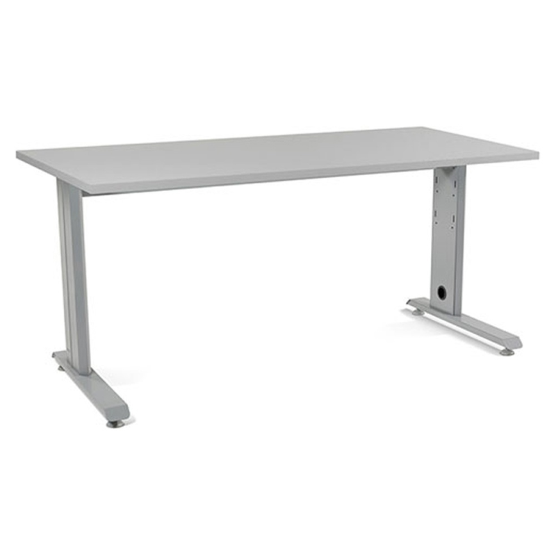 Mesa de oficina rocada metal 2002ac02 gris/gris 160x80 cm