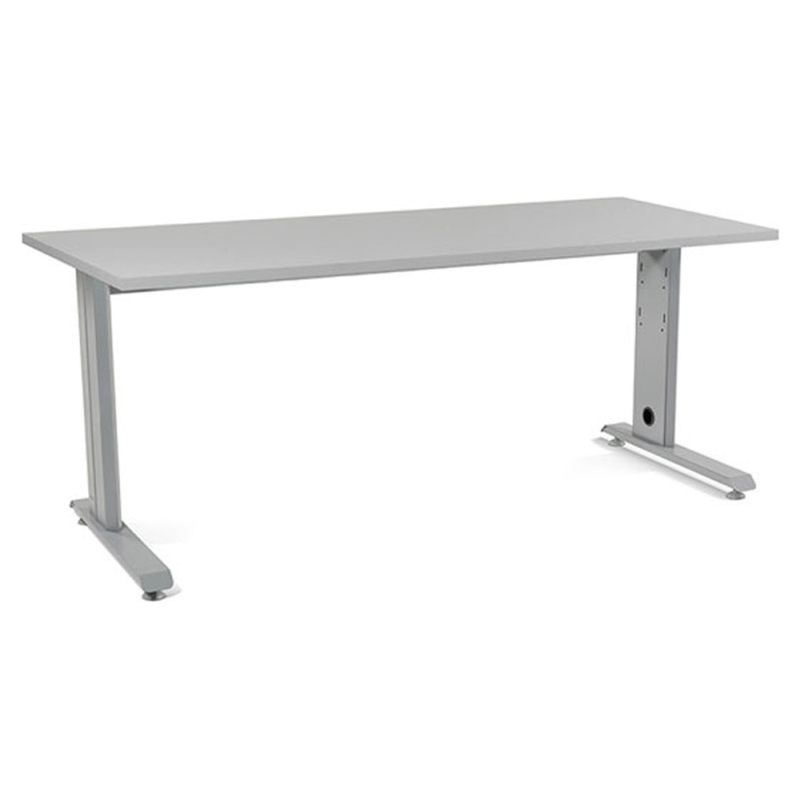 Mesa de oficina rocada metal 2003ac02 gris/gris 180x80 cm