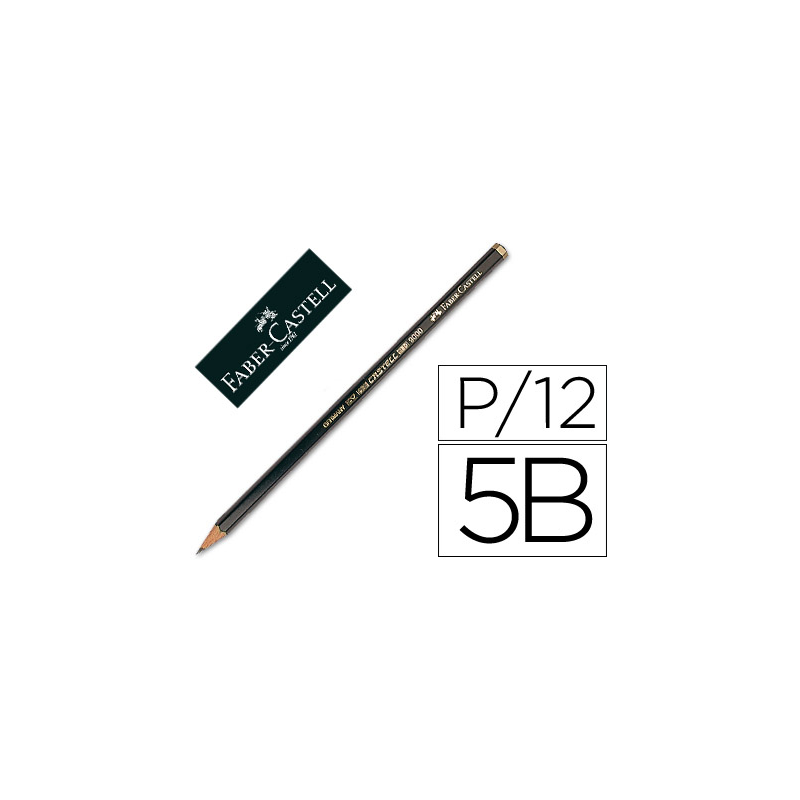 Lapices de grafito faber 9000 5b unidad