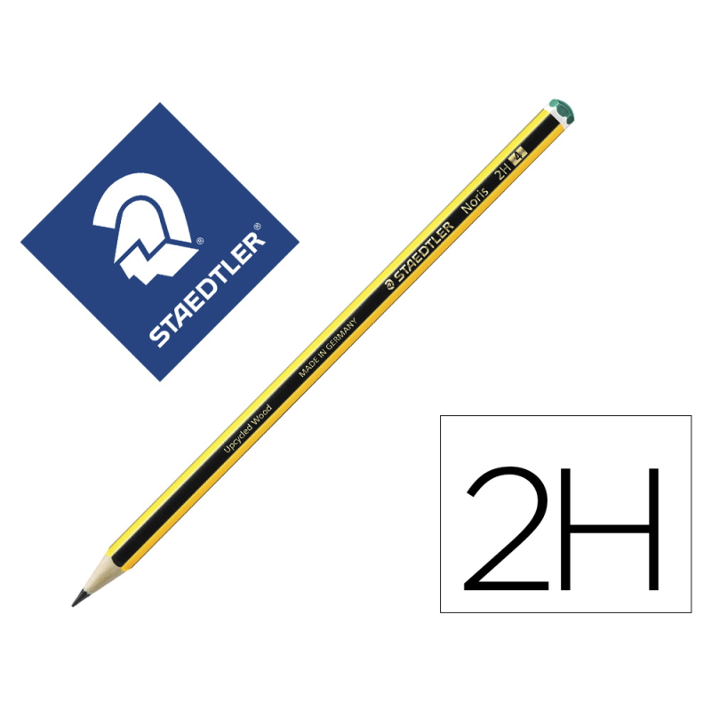 Lapices de grafito staedtler noris n.4 2h unidad